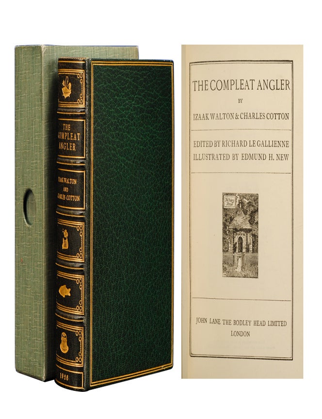 Item #6406) The Compleat Angler. Fine Binding - Riviere, Son, Helen R. Haywood, Izaac Walton,...
