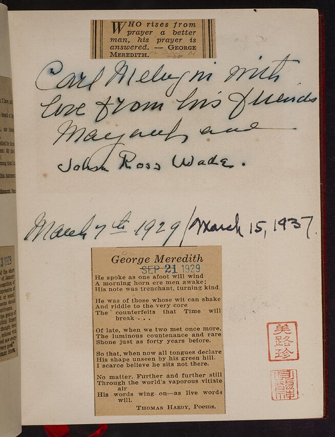 The Poetical Works of George Meredith