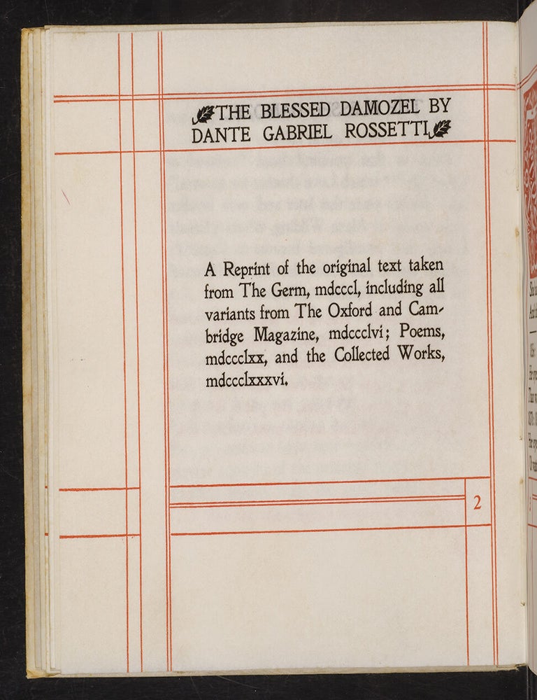 The Blessed Damozel (Signed limited edition)