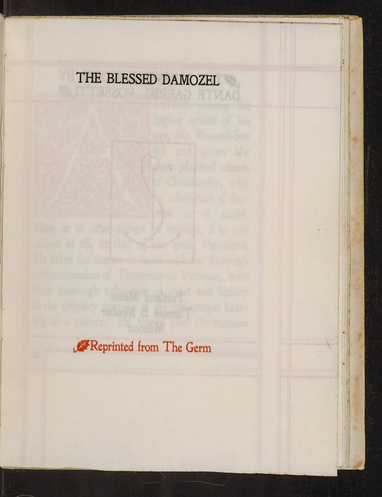 The Blessed Damozel (Signed limited edition)