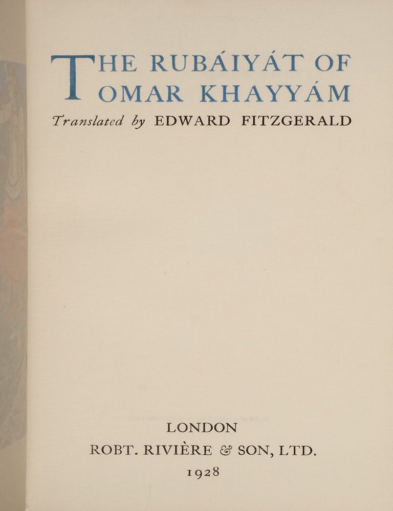 The Rubáiyát of Omar Khayyám