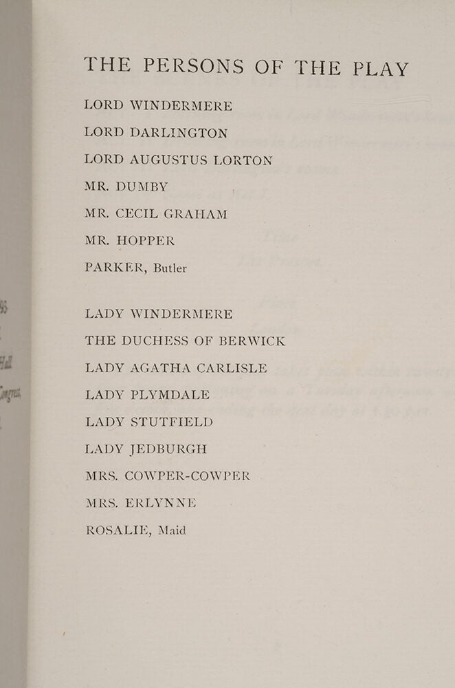 Lady Windermere's Fan