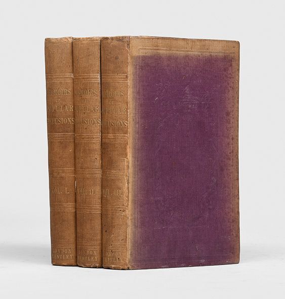 (Item #6458) Memoirs of Extraordinary Popular Delusions (in 3 vols). Charles Mackay.