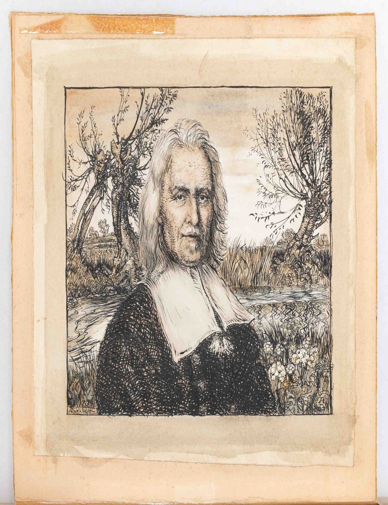 Izaak Walton Portrait from "The Compleat Angler" (Original artwork)