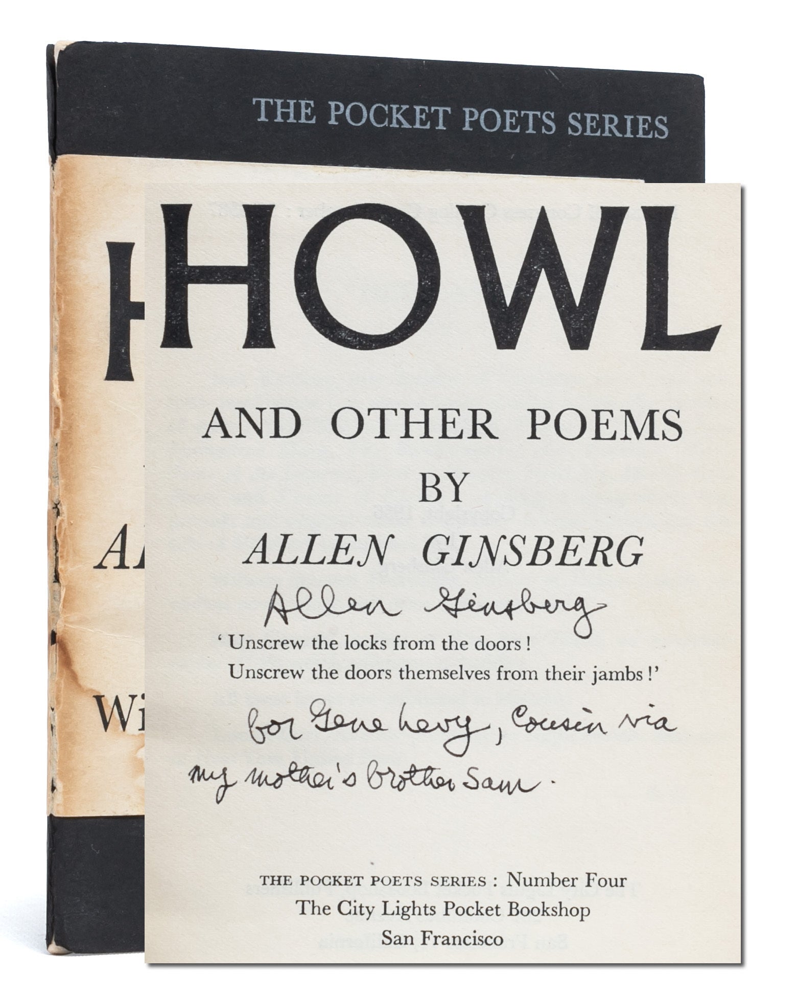 (Item #6561) Howl (Presentation copy). Allen Ginsberg.