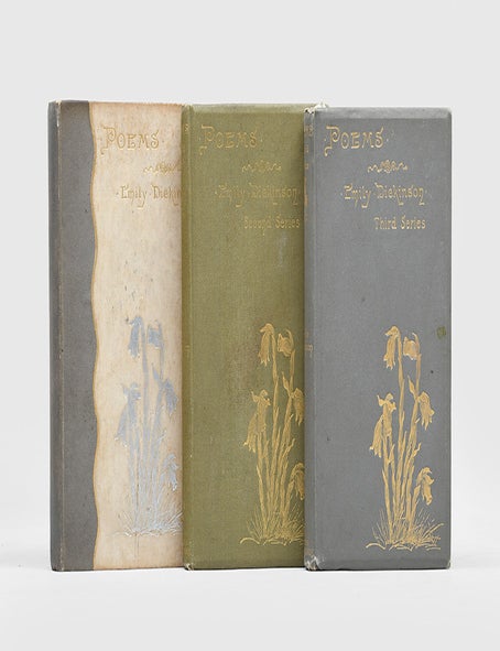 Item #6635) Poems; Poems Second Series; Poems Third Series. Emily Dickinson