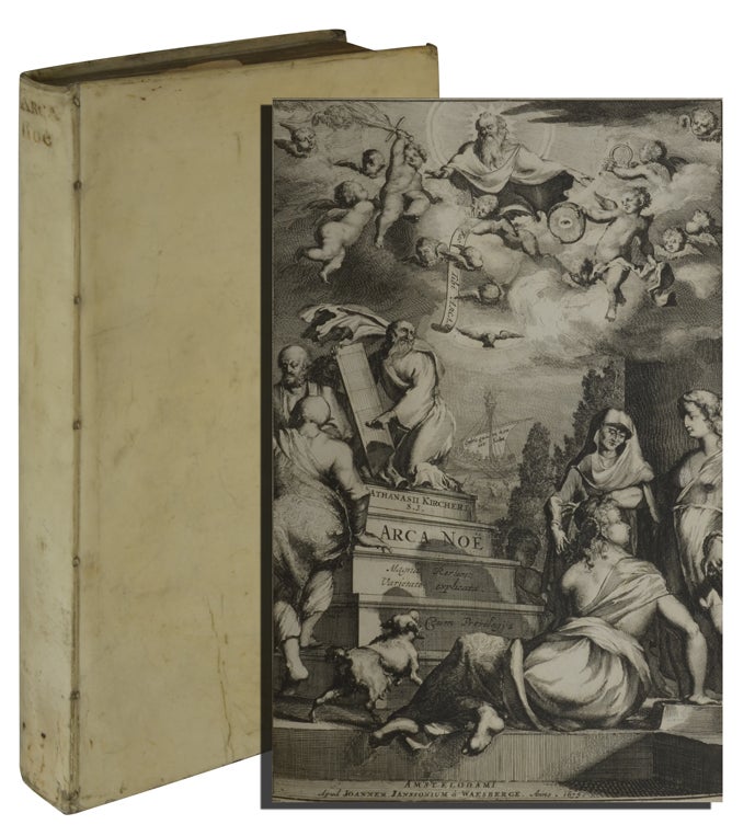 Item #665) ARCA NOE, IN TRES LIBROS DIGESTA. Athanasius Kircher, 1601 or 02 - 1680, Athanasii...