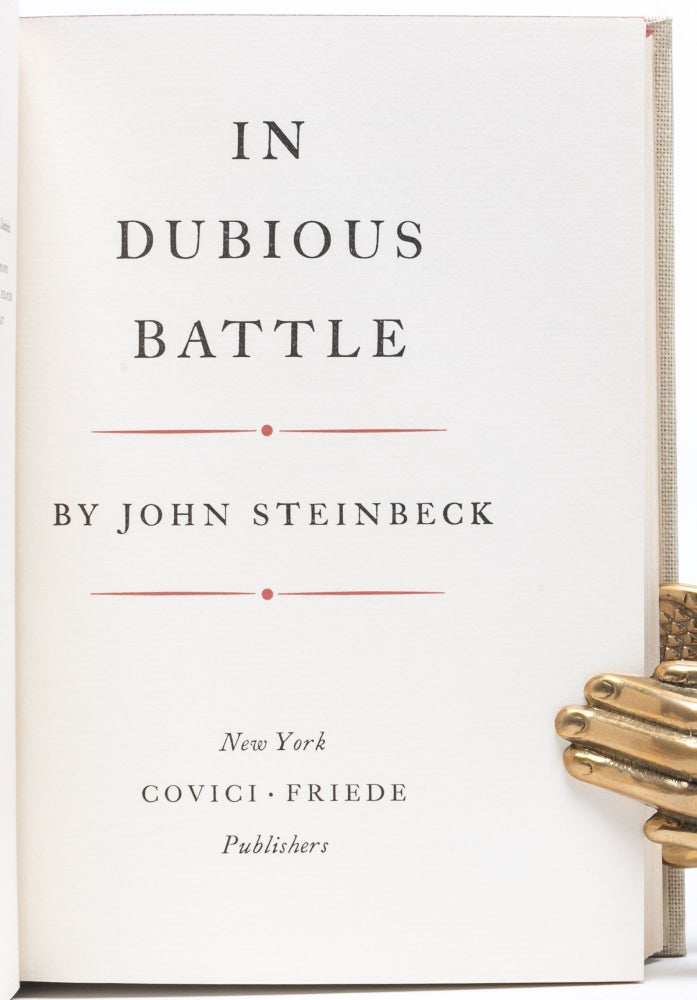 In Dubious Battle (Signed limited edition)