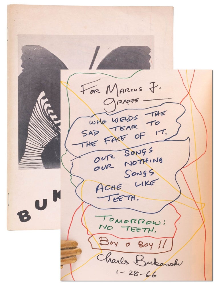 Item #6819) Confessions of a Man Insane Enough to Live with Beasts (Inscribed to a poet). Charles...