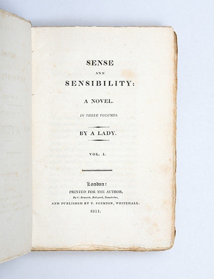 Sense and Sensibility: A Novel.