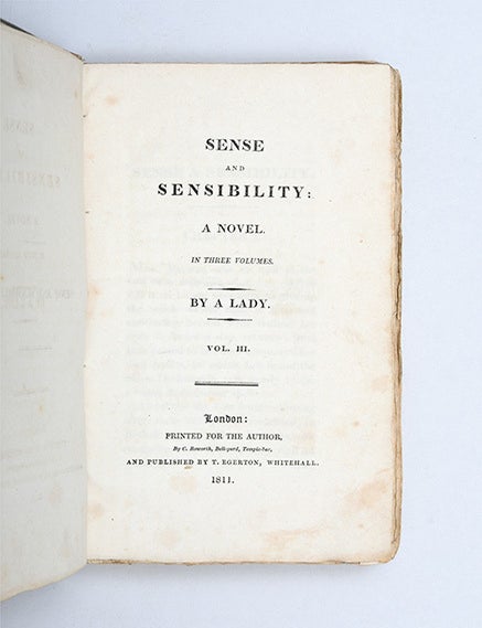 Sense and Sensibility: A Novel.