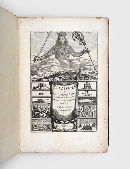 Item #6897) Leviathan (Large-Paper copy). Thomas Hobbes