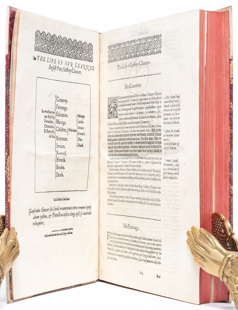 The Workes of Our Ancient and learned English Poet, Geffrey Chaucer, newly Printed