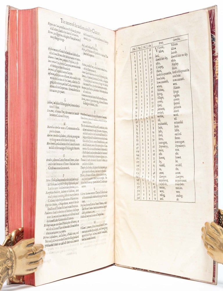 The Workes of Our Ancient and learned English Poet, Geffrey Chaucer, newly Printed