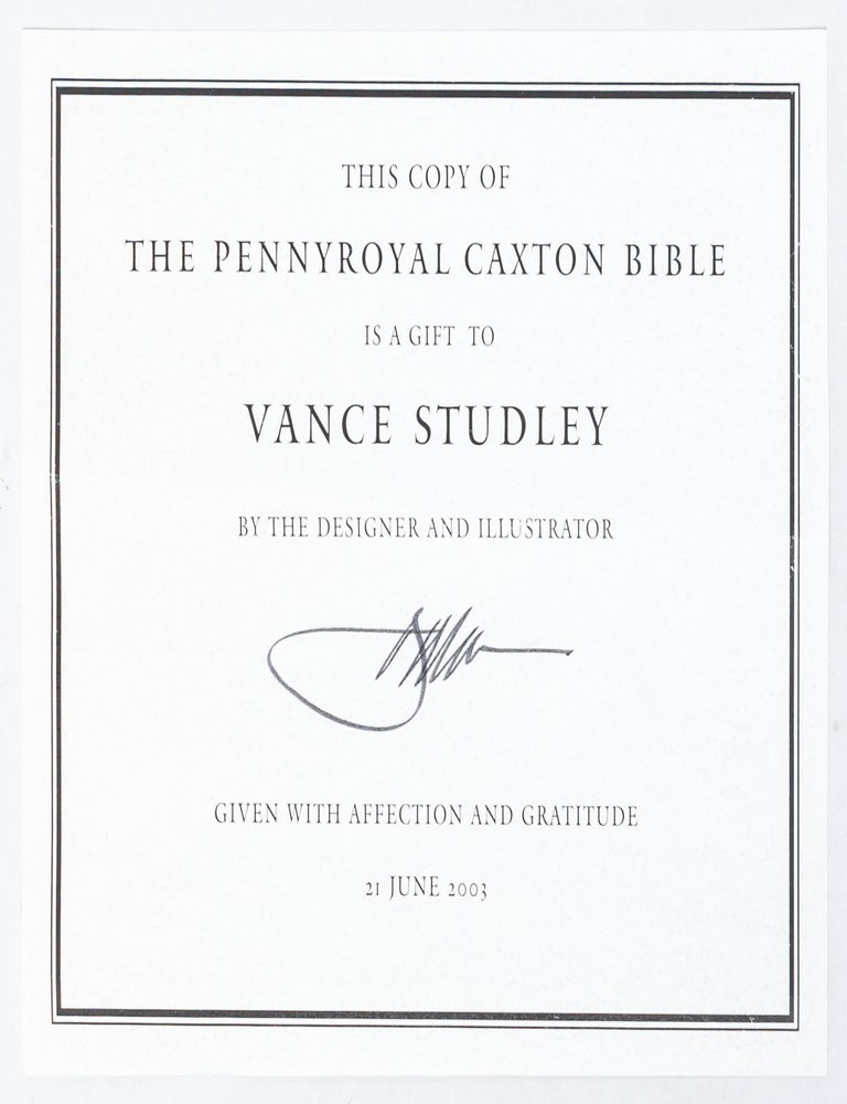 The Holy Bible (Presentation copy)