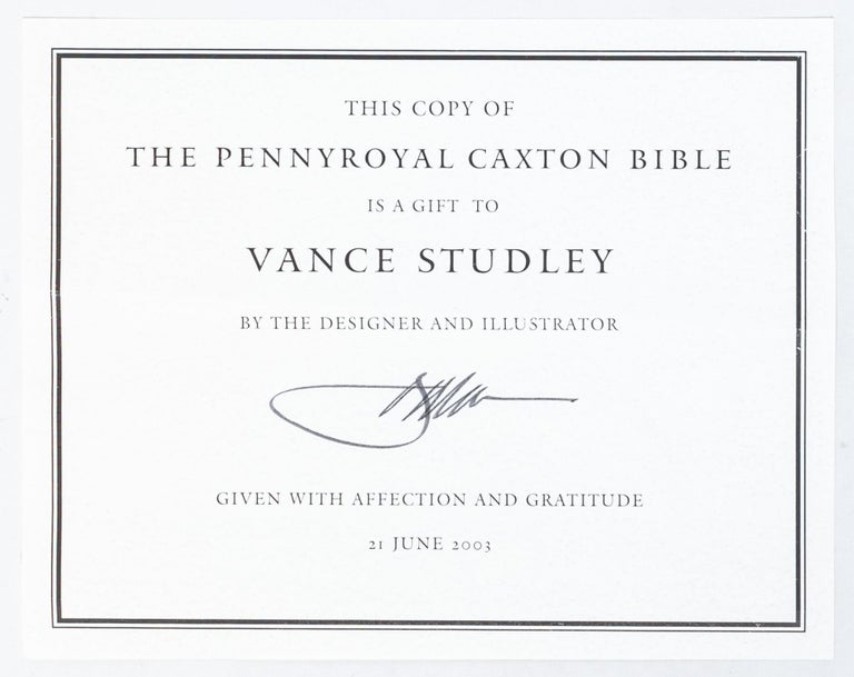 The Holy Bible (Presentation copy)