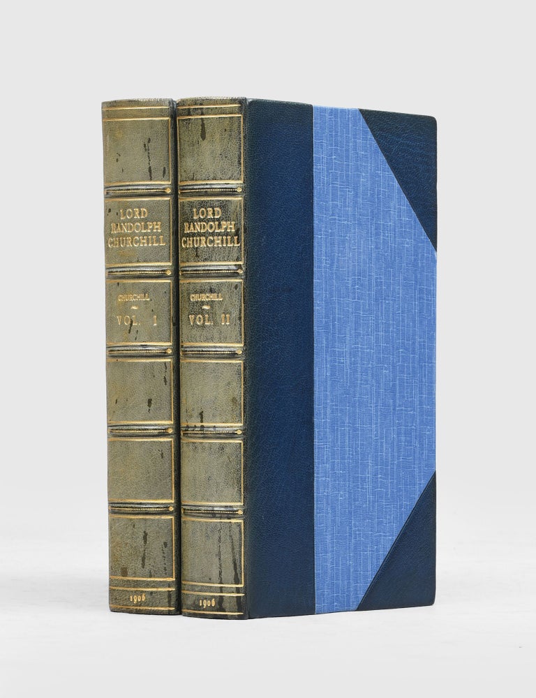 Item #7376) Lord Randolph Churchill (in 2 vols.). Winston S. Churchill