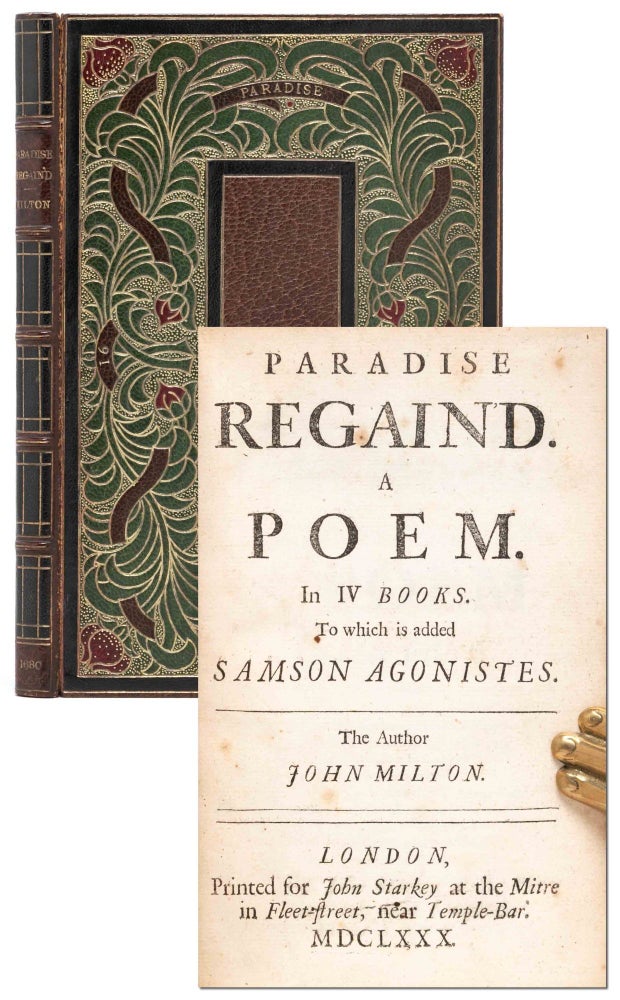Item #7414) Paradise Regain'd. A Poem in IV Books. To which is added Samson Agonistes. Fine...
