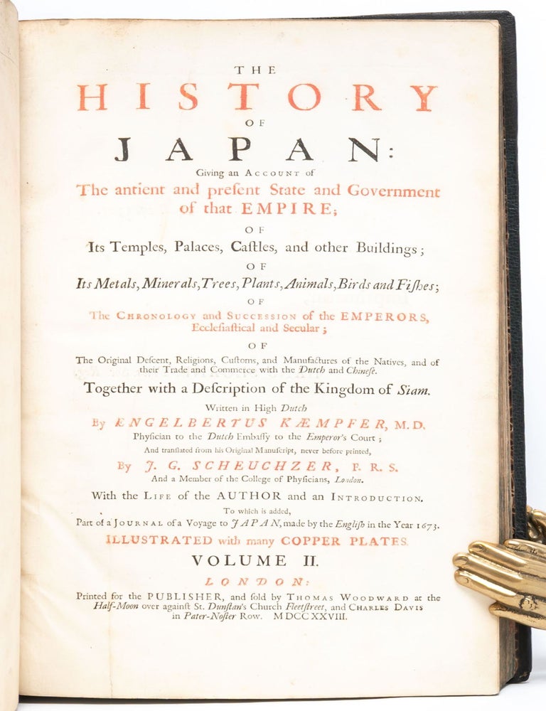 The History of Japan: Giving an Account of The antient and present State and Government of that Empire