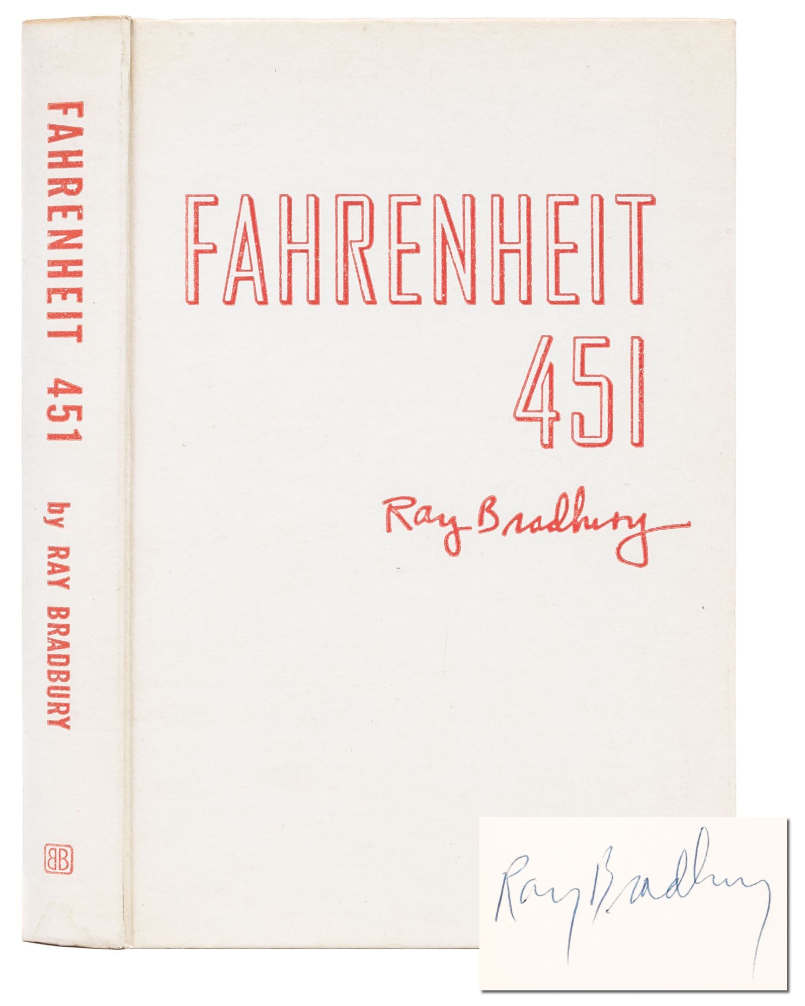 (Item #7478) Fahrenheit 451 (Asbestos signed limited edition). Ray Bradbury.