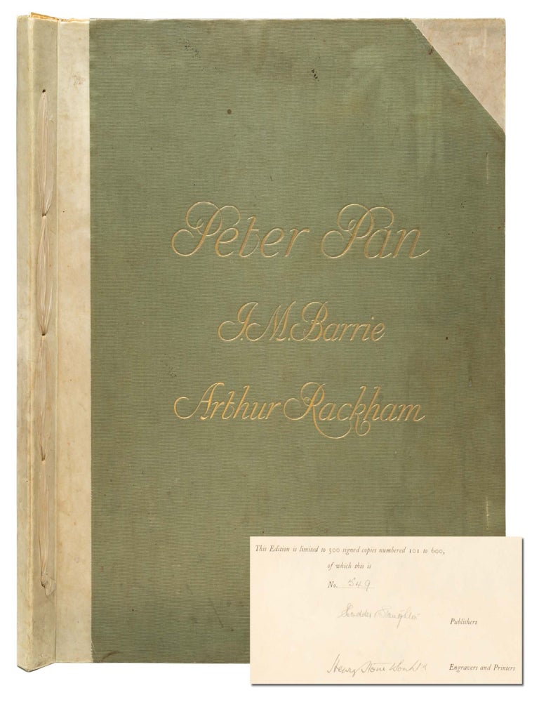 Item #7705) The Peter Pan Portfolio (Signed limited edition). Arthur Rackham
