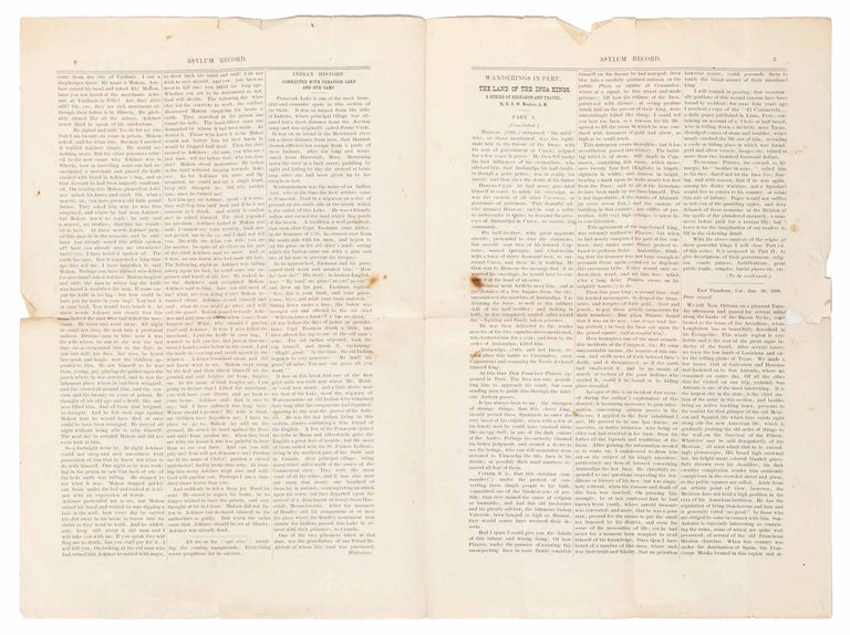Asylum Record. A Paper of Local Interest Published at the N.H. Asylum. Vol. 1. No. 5
