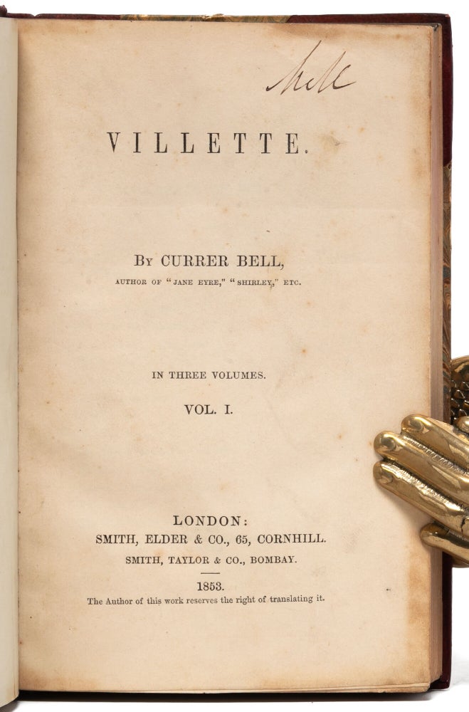 Villette (in 3 vols.)