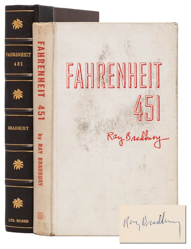 Item #7740) Fahrenheit 451 (Asbestos signed limited edition). Ray Bradbury