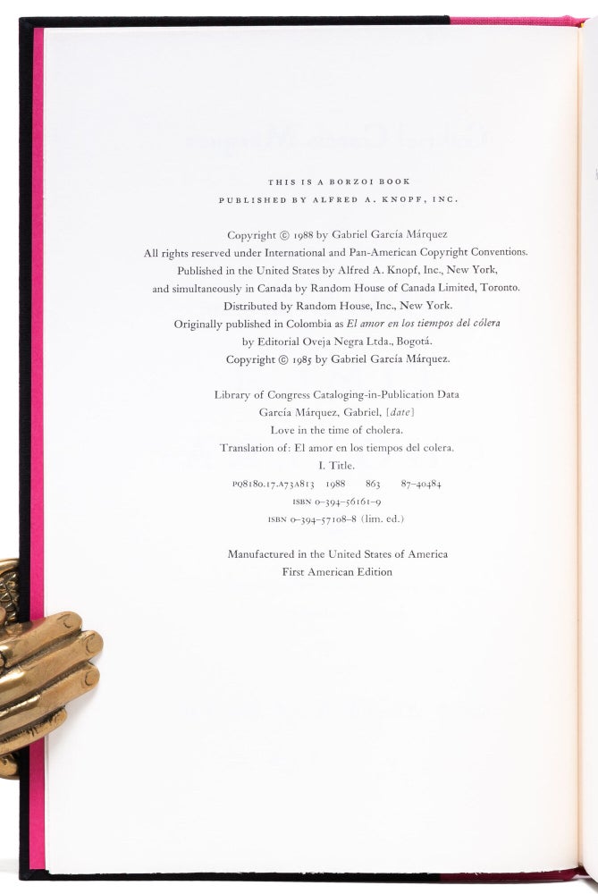 Love in the Time of Cholera (Signed limited edition)