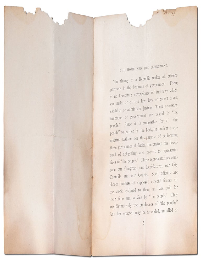 Woman Suffrage and the Home. Interurban Woman Suffrage Series No. 4