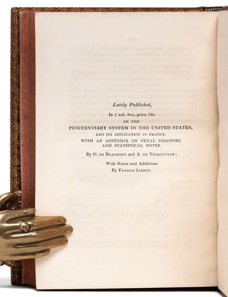 Democracy in America [with] Democracy in America. Part the Second (in 4 vols.)