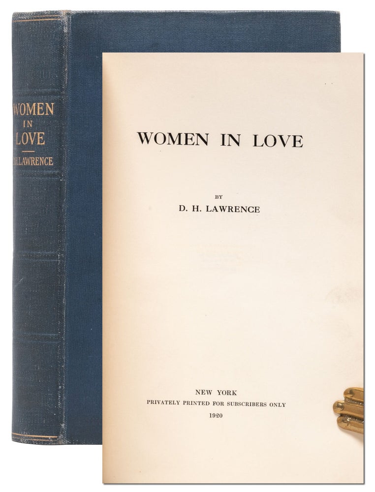 Item #7803) Women in Love. D. H. Lawrence