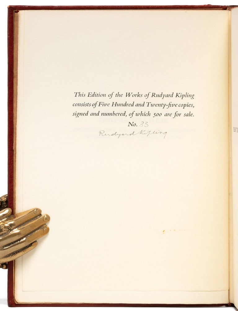The Complete Works of Rudyard Kipling (Signed limited edition in 35 vols.)