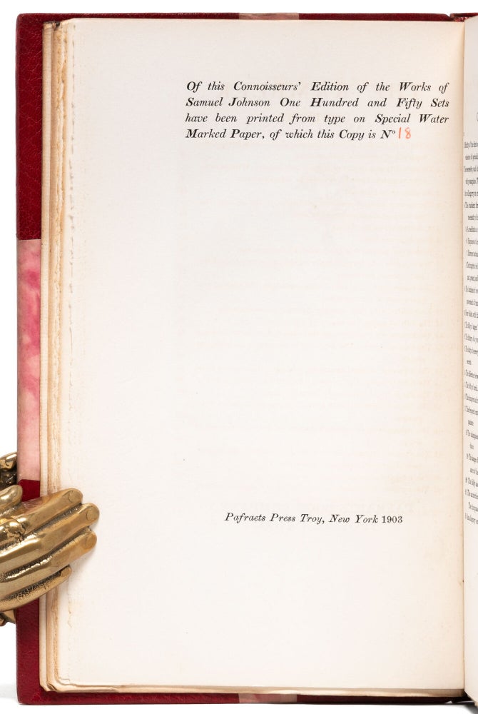 The Works of Samuel Johnson (in 16 vols.)