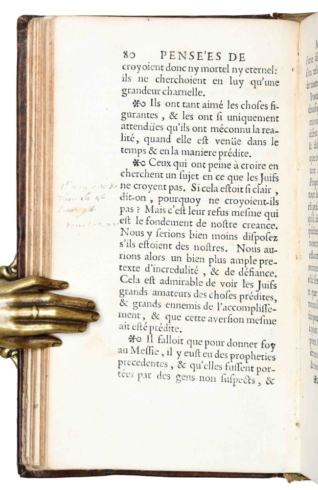 Pensées sur la religion et sur quelques autres sujets, Qui ont esté trouvées aprés sa mort parmy ses papiers