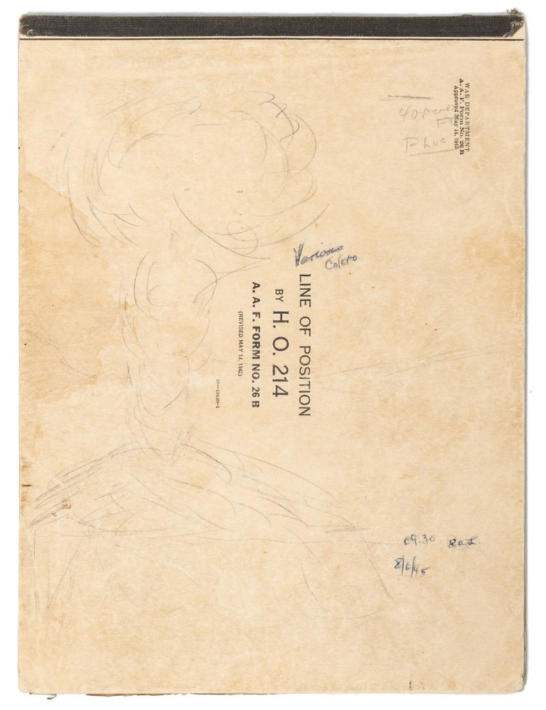 In-flight autograph record of the bombing of Hiroshima, written by the co-pilot of the 'Enola Gay'