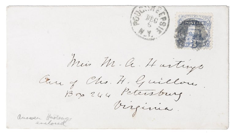Correspondence between astronomer Maria Mitchell and science educator Mary A. Hastings