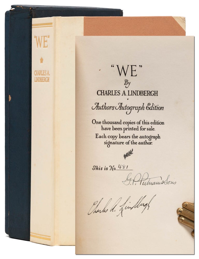 Item #7849) "We" (Signed limited edition). Charles A. Lindbergh