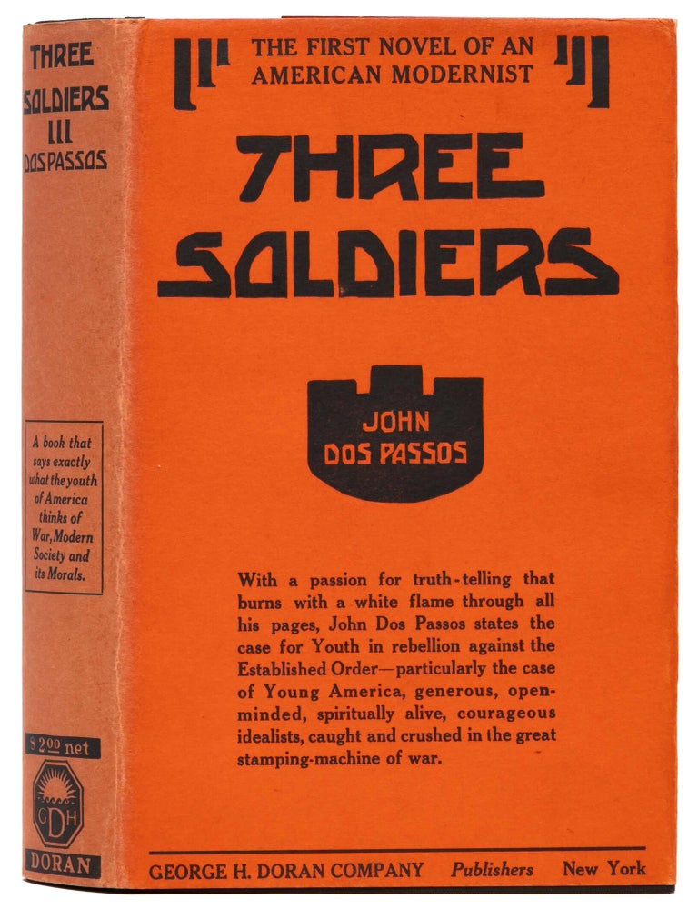 Item #7875) Three Soldiers. John Dos Passos