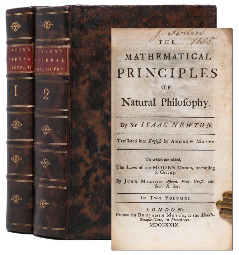 Item #7898) The Mathematical Principles of Natural Philosophy. Isaac Newton