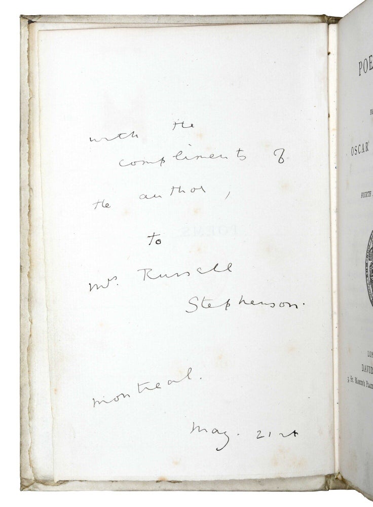 Poems (Presentation copy)
