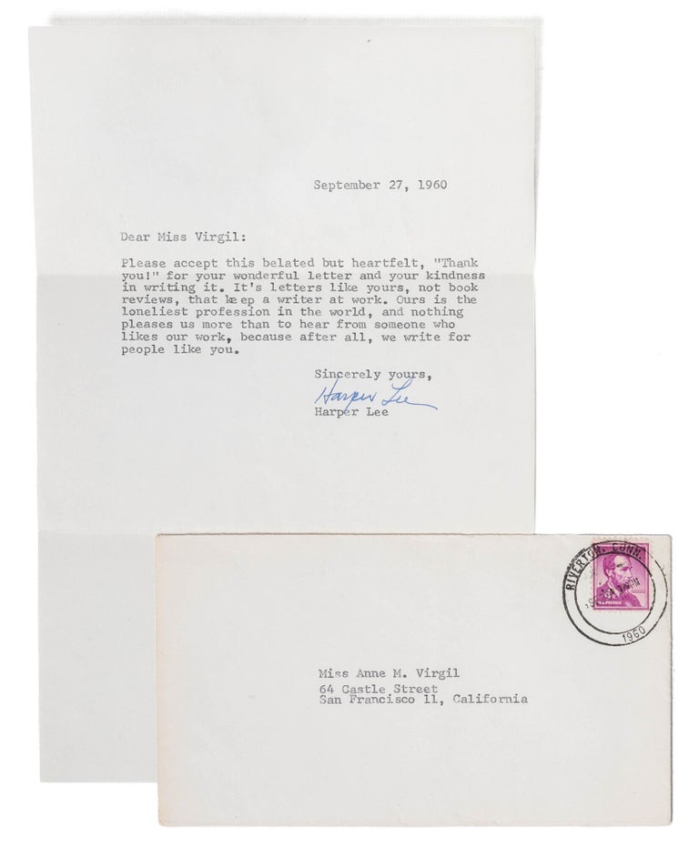 To Kill a Mockingbird (with signed letter)