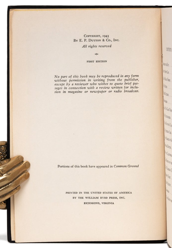 Bound for Glory (Inscribed first edition)