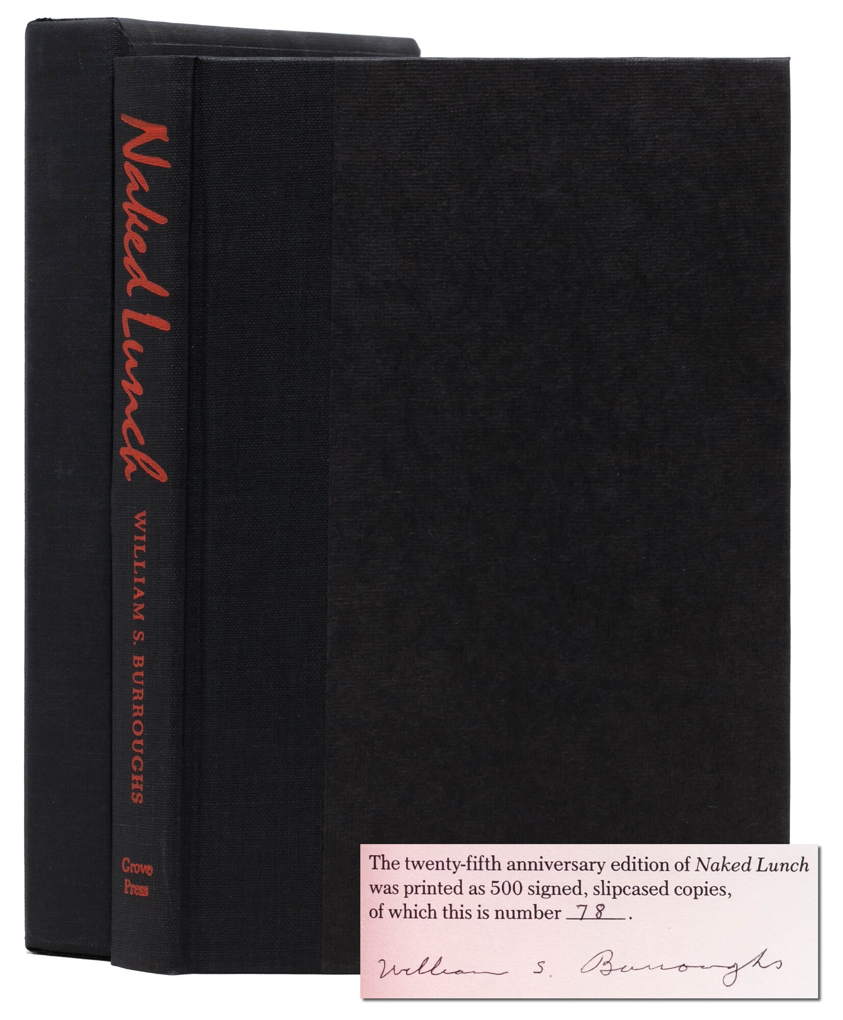(Item #8071) Naked Lunch (Signed limited edition). William Burroughs.