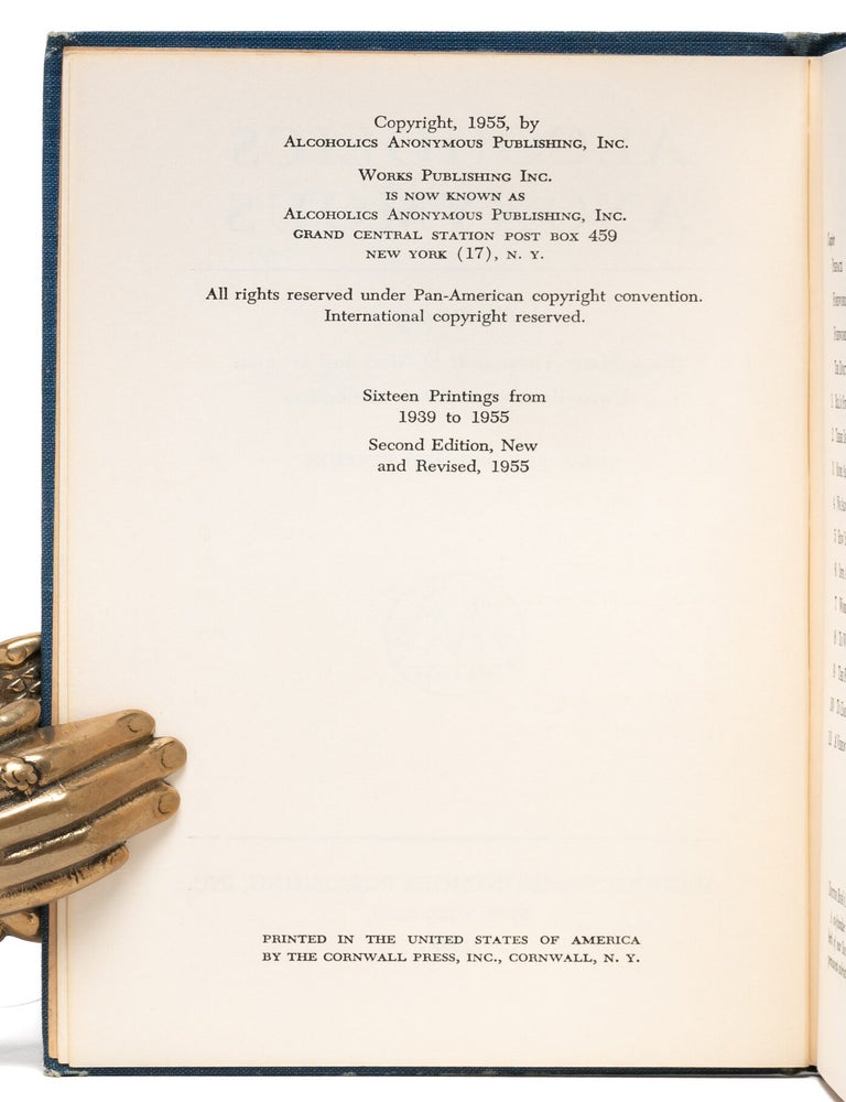 Alcoholics Anonymous (Inscribed by Bill Wilson)