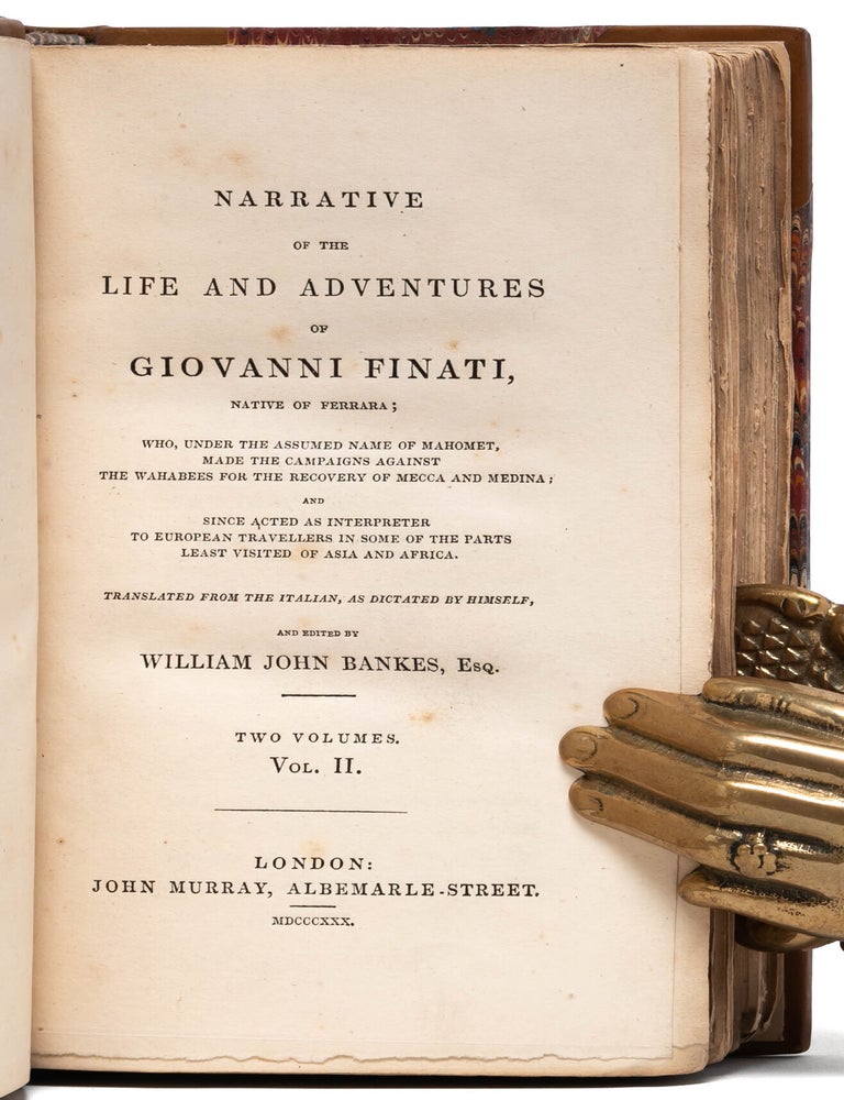 Narrative of the Life and Adventures of Giovanni Finati