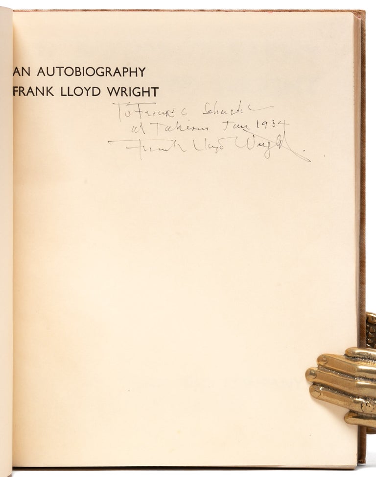 An Autobiography (Inscribed to an architecture student)