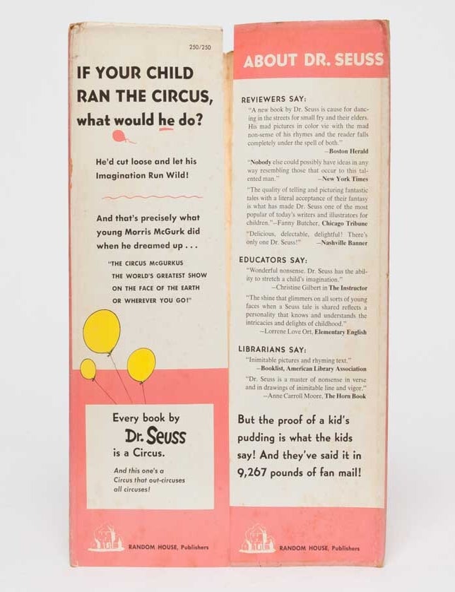 If I Ran the Circus (Inscribed first edition)