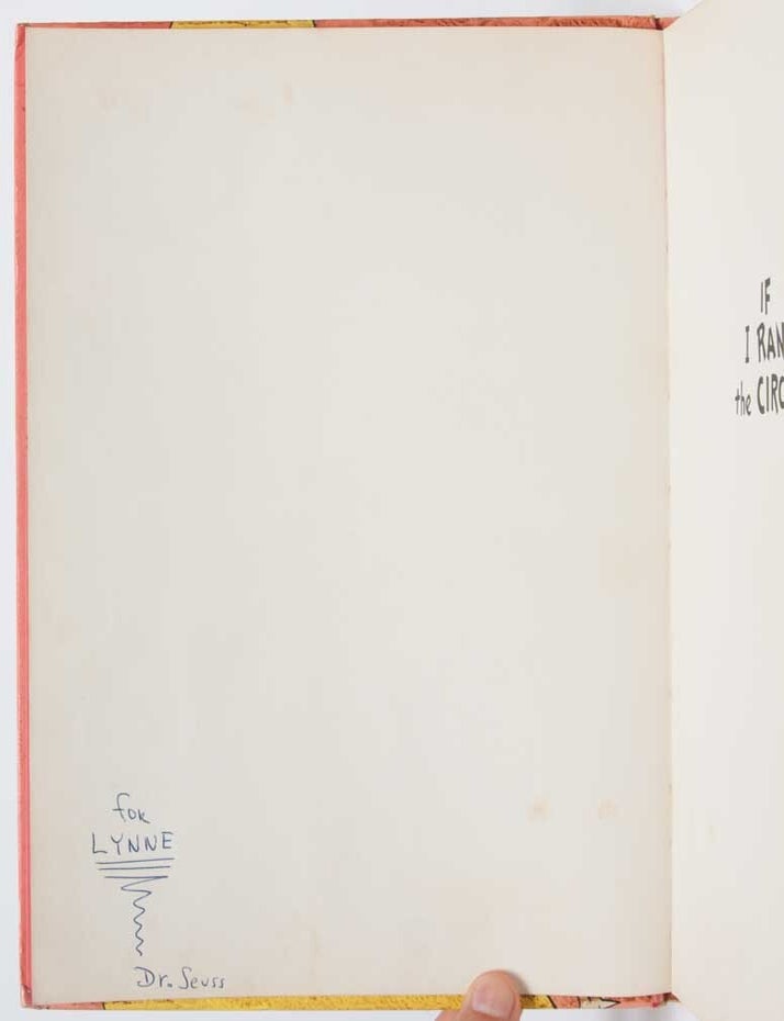 If I Ran the Circus (Inscribed first edition)