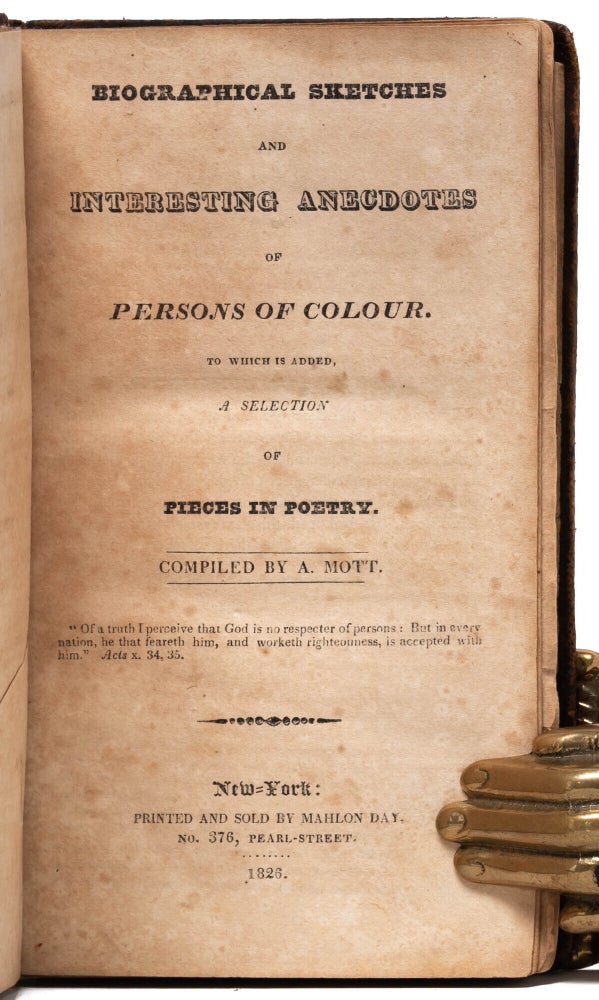 Biographical Sketches and Interesting Anecdotes of Persons of Colour